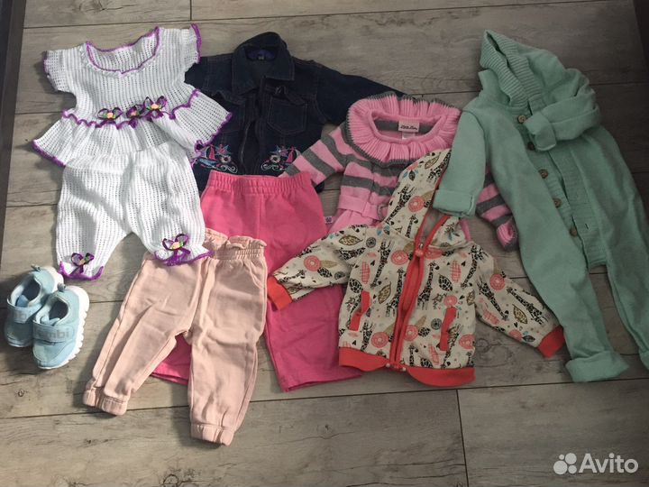 Вещи пакетом для девочки 80 размер