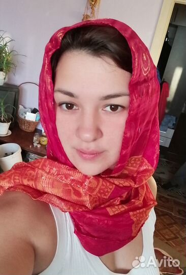 Натуральный шелковый шарф