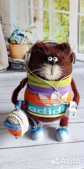 Вязаный кот. Игрушки вязаные