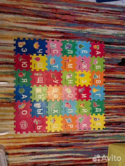 Мягкий пазл коврик алфавит My little pony