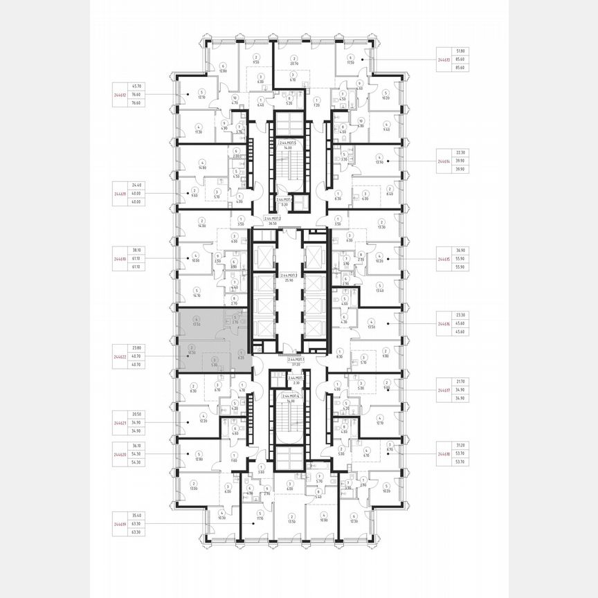 1-к. квартира, 40,7 м², 44/59 эт.