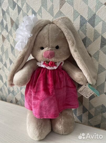 Зайка в платье 25 см