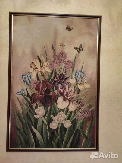 Картины гобелен Ирисы