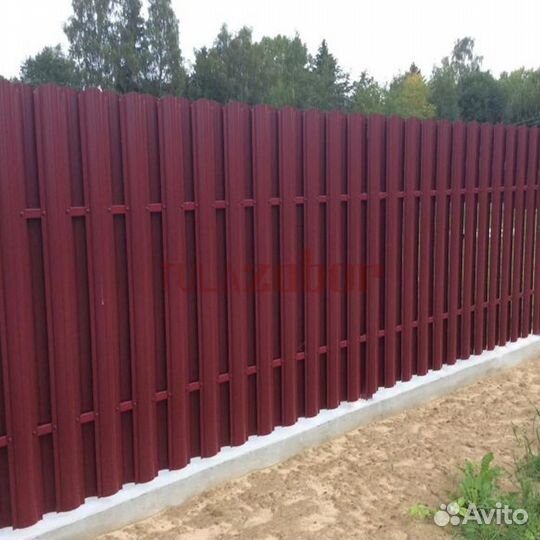 Заборы на ленточном фундаменте в Болохово