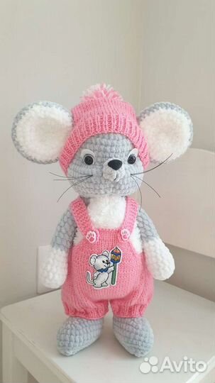 Игрушка вязаная на заказ Мышка