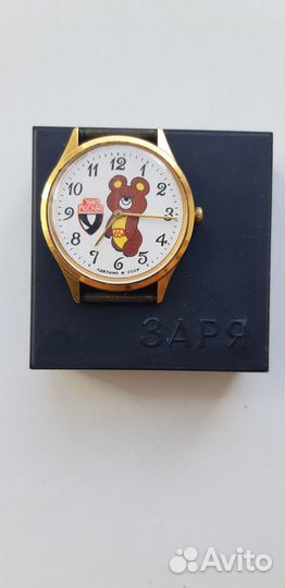Часы олимпийский мишка 1980 заря