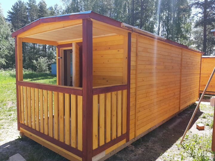 Бытовка 7-метровая с терассой под ключ