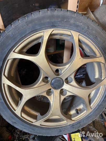 Литье диски r17 5x100 с резиной