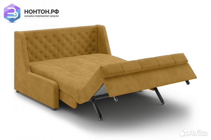Диван аккордеон Вернисаж горчичный