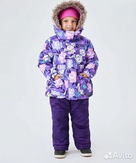 Зимний мембранный костюм для девочки 122