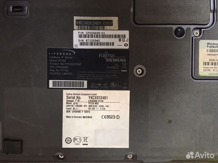 Ноутбук Fujitsu Siemens p7120