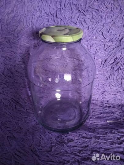 Банка стеклянная 3 л. с крышкой
