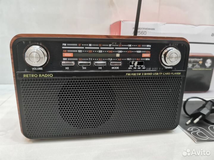 Радиоприемник Bluetooth AUX USB microSD