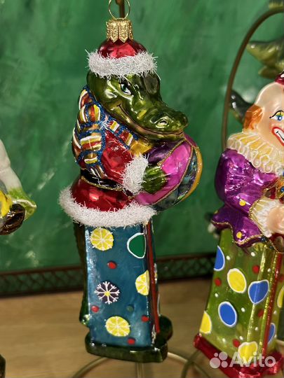 Набор елочных игрушек Польша, клоуны