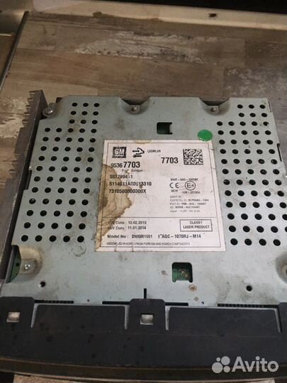 Магнитола Chevrolet Cruze