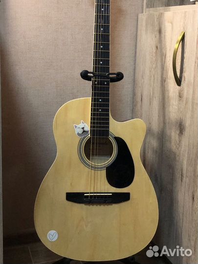 Акустическая гитара naranda чехол подставка капо