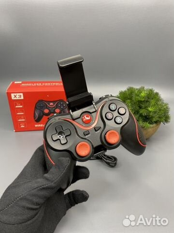 Беспроводной геймпад x3 с держателем для телефона