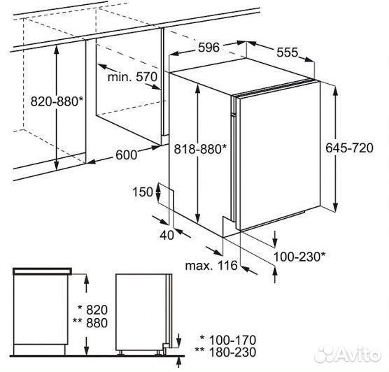 Встраиваемая посудомоечная машина zanussi zdt 92400fa