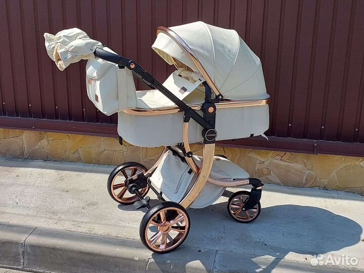 Коляска 2в1 трансформер + модуль (твердый блок)