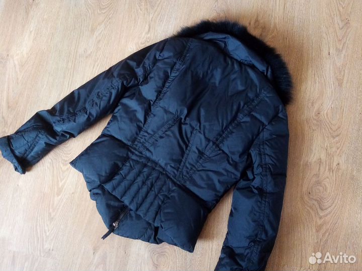 Куртка женская черная короткая 44