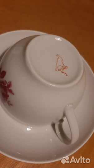 Чайная пара роза дулёво