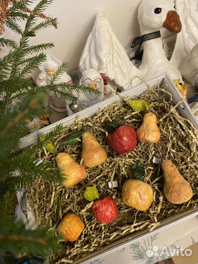 Ватные елочные игрушки