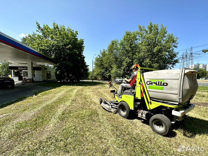 Профессиональная стрижка газона, покос травы