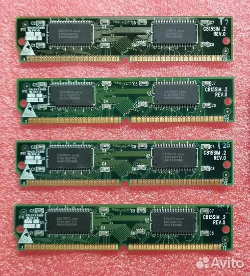 Память EDO simm 72pin 128MB(32MBx4) 60нс