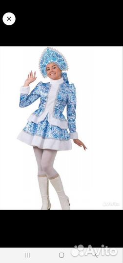 Костюм снегурочки взрослый
