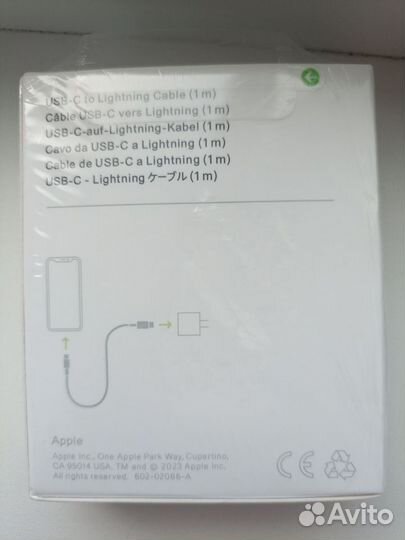 Кабель type c lightning apple оригинал