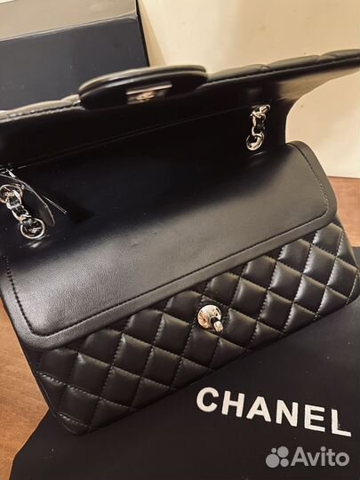 Сумка Chanel черная нат кожа с сер номером