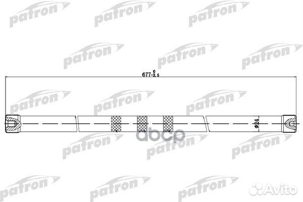 Торсион лев renault megane 19 L677мм, 26-27 зуб