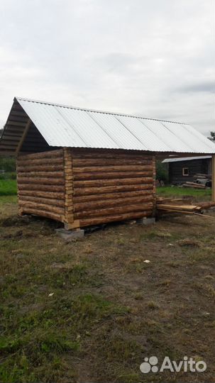 Срубы домов бань