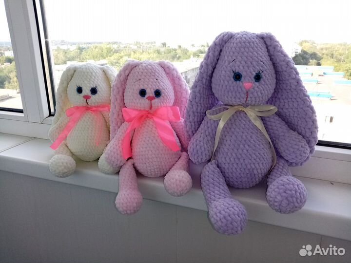 Вязаные игрушки ручной работы в наличии