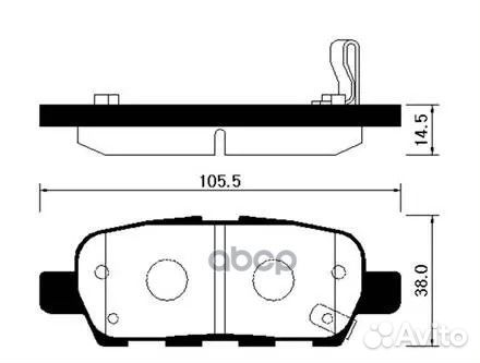 Колодки тормозные nissan/infiniti maxima/murano