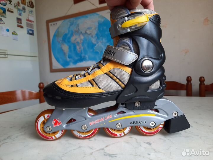 Роликовые коньки Cougar, раздвижные р.34-37