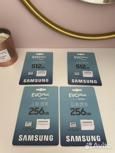 Карта памяти Samsung EVO Plus microSD 256 / 512 Gb