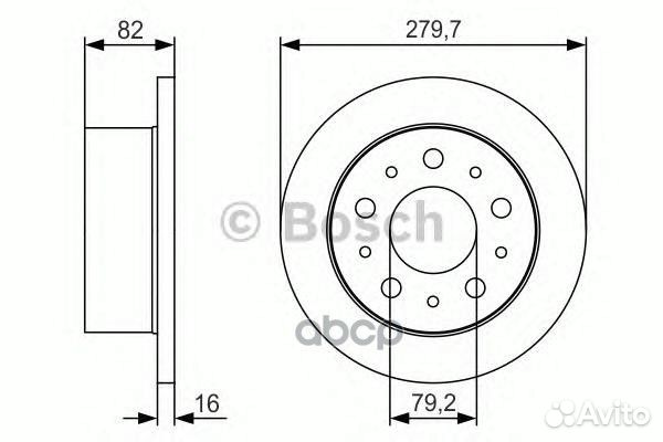 Диск торм. Замене на 0986479066 Citroen Jumpe