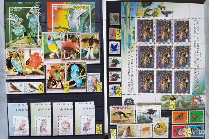 Марки. Птицы. Набор №3