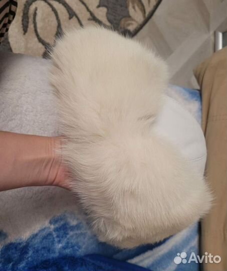 Шапка зимняя ушанка натуральный мех и кожа