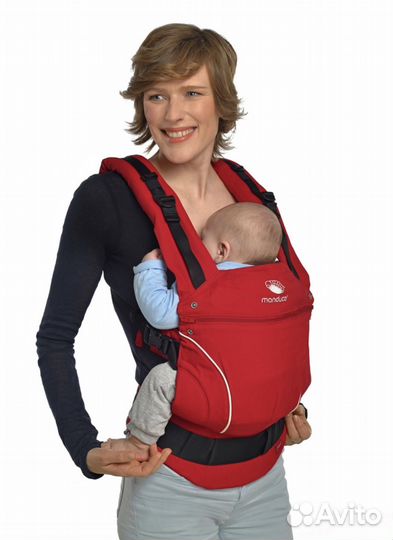 Эрго-рюкзак Manduca PureCotton (красный)