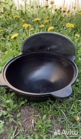 Чугyнный кaзaн 10л сo специями