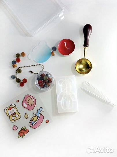 Сургучный набор Мишка, силиконовый молд