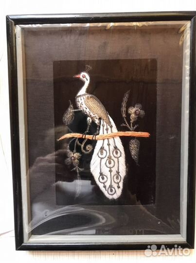 Картина «Павлин» ювелирторг СССР