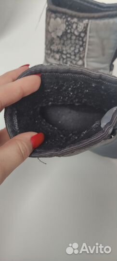 Утеплённые сапоги резиновые