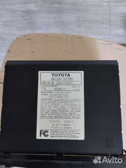 Продам штатную магнитолу для Тойота camry