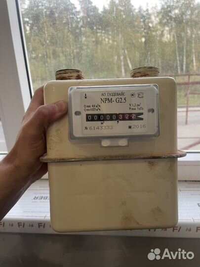 Счётчик газовый с паспортом