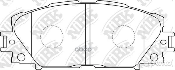 Колодки тормозные дисковые PN1508 NiBK