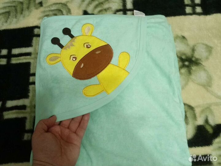 Новое детское полотенце с капюшоном