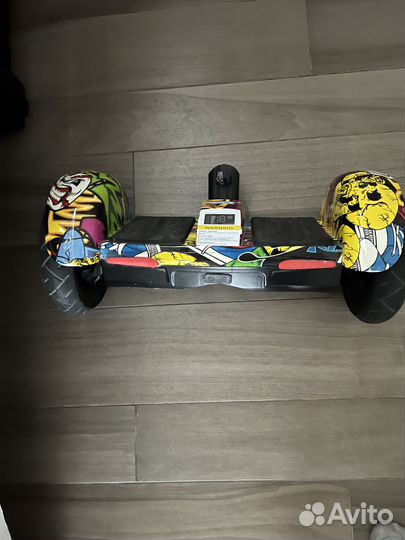 Гироскутер с ручкой Smart Balance A8 джунгли